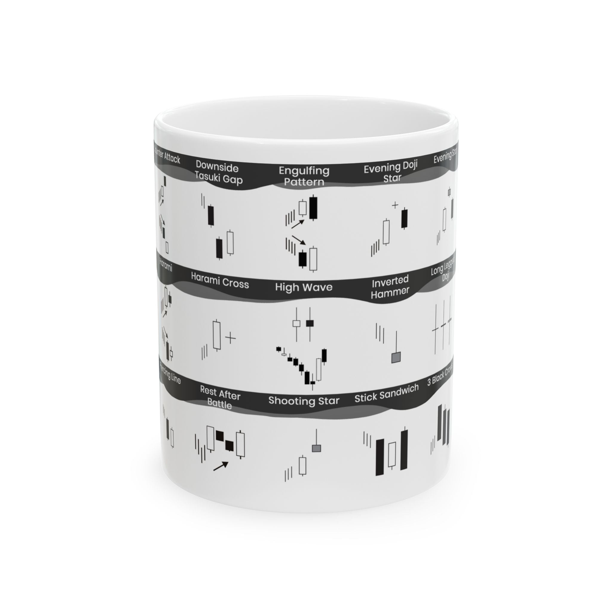 Tasse à motifs de chandeliers