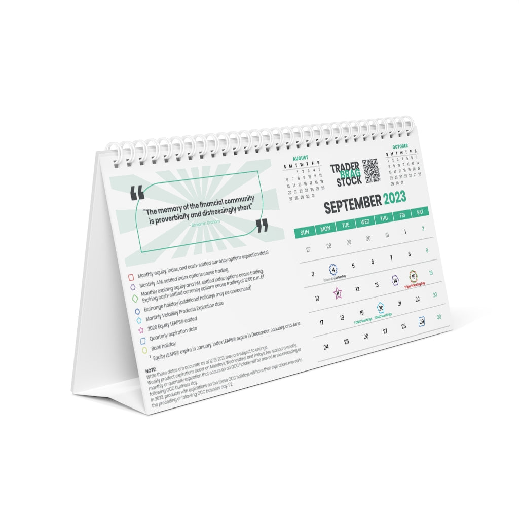 Trader's Premium Desk Mat + Desk Calendar + Modern Bull Figurine