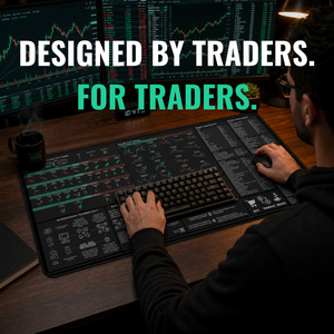 Crypto Trader's Premium Desk Mat — design detail