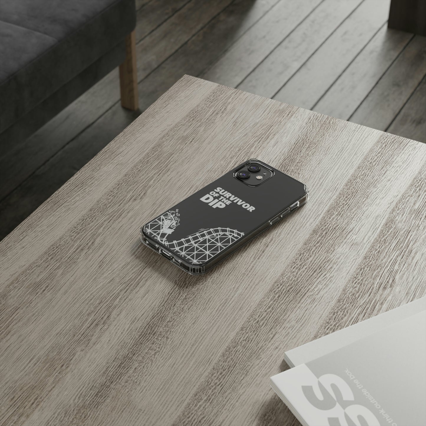 Survivor Of The Dip Clear Phone Case