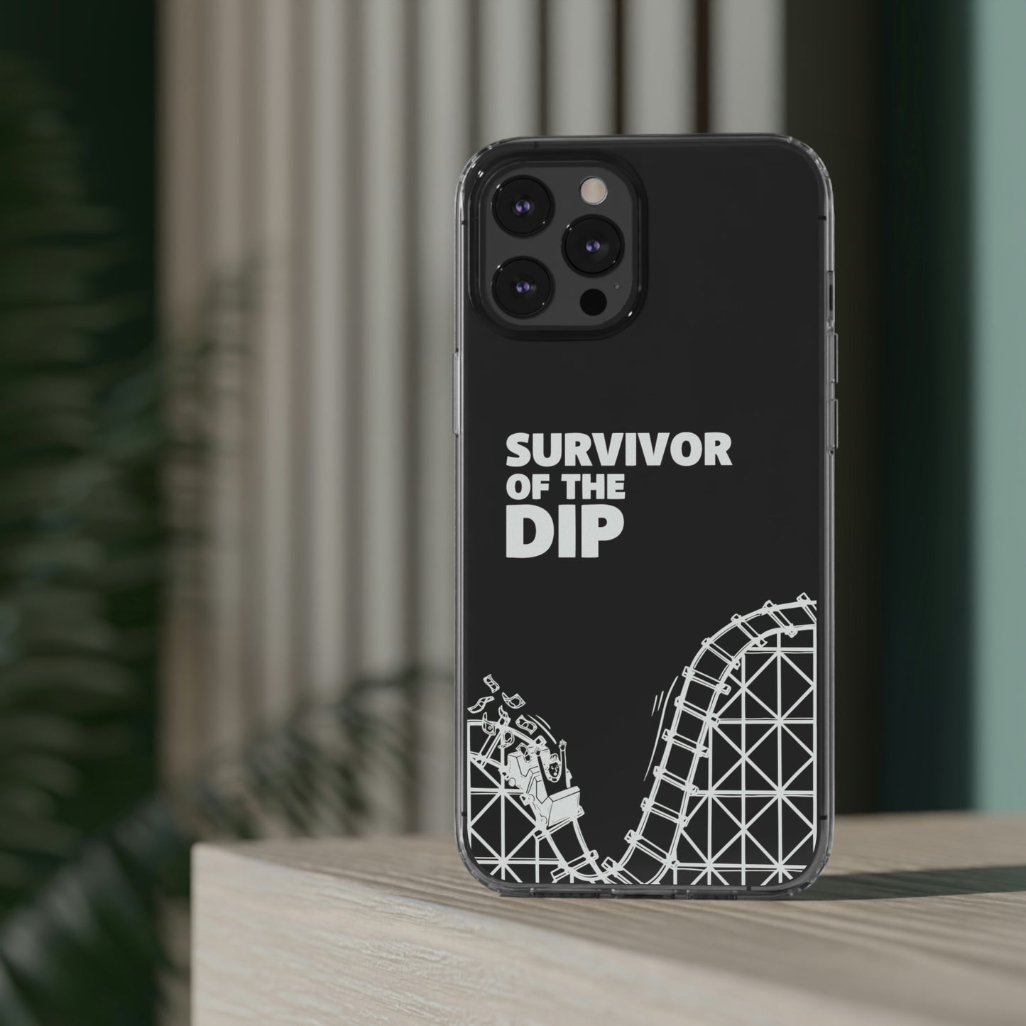 Survivor Of The Dip Clear Phone Case