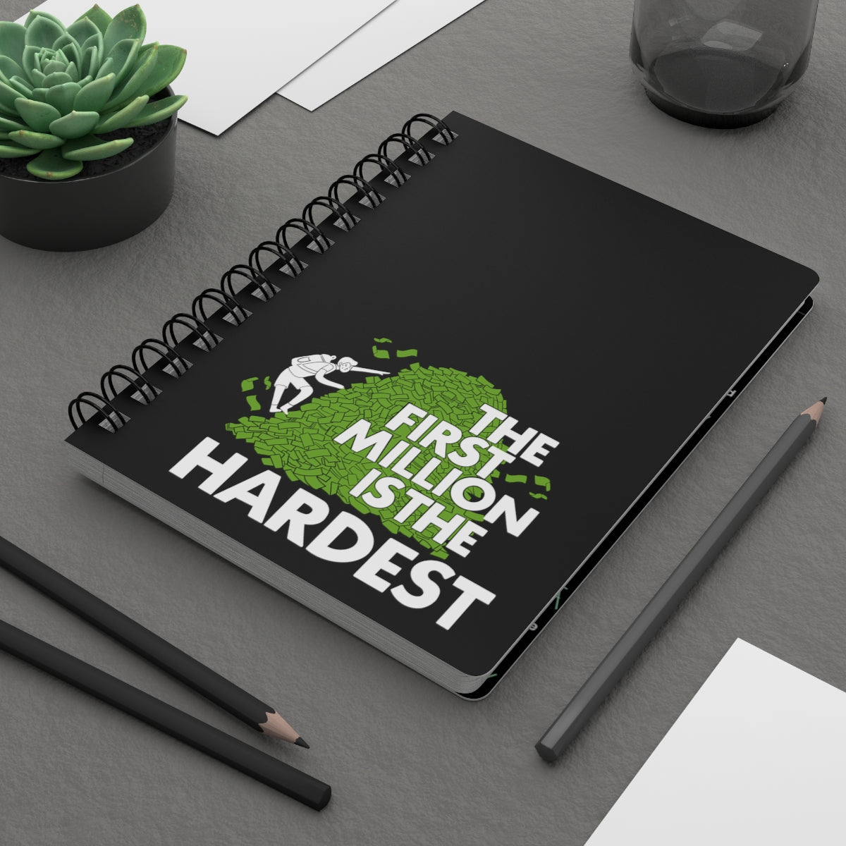 the first million is the hardest spiral journal for investing journaling trading and traders