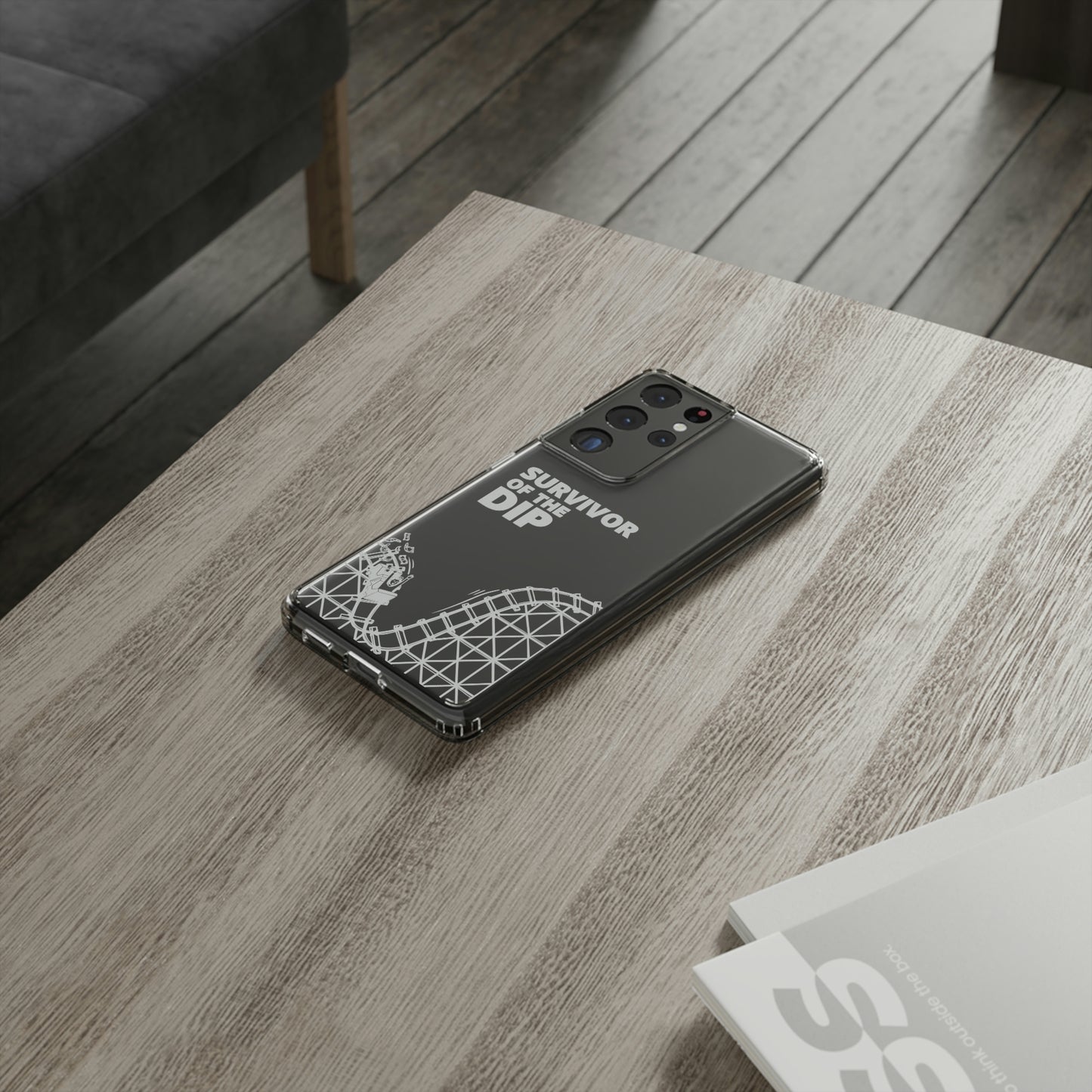 Survivor Of The Dip Clear Phone Case