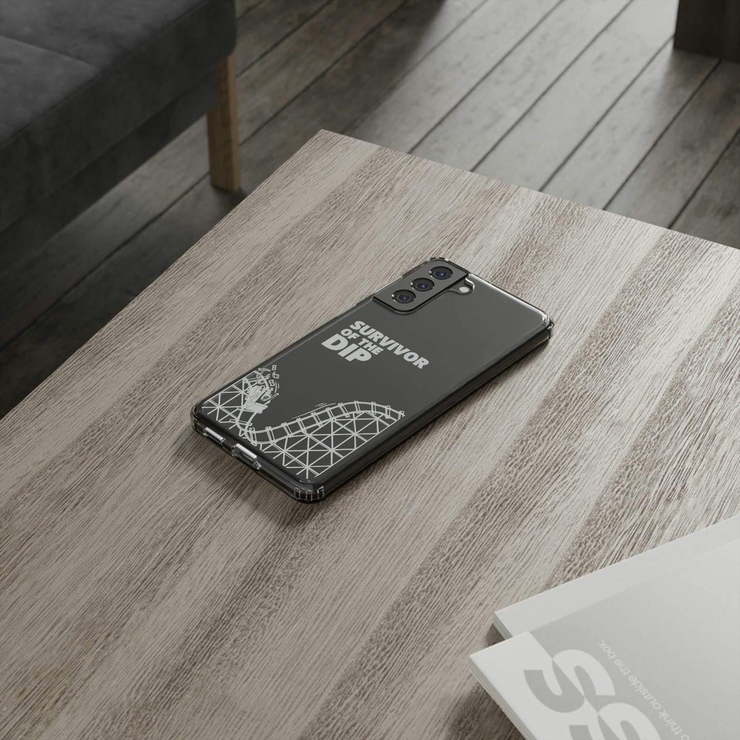 Survivor Of The Dip Clear Phone Case