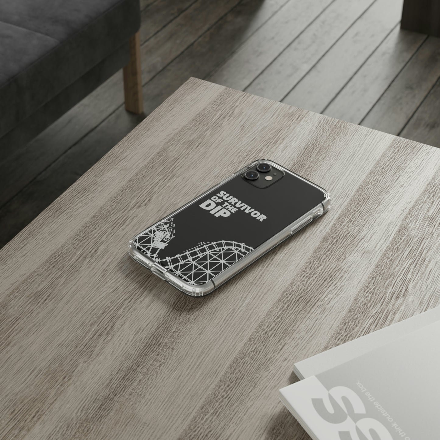 Survivor Of The Dip Clear Phone Case