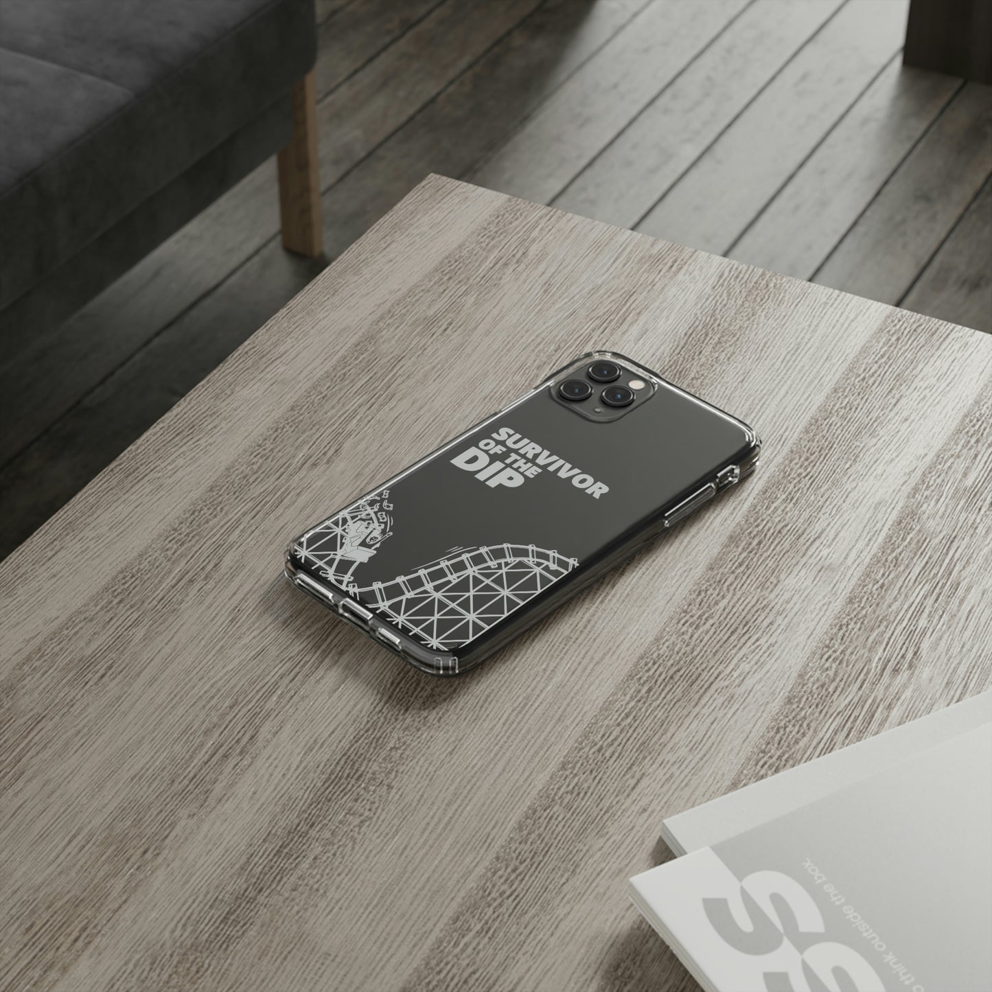 Survivor Of The Dip Clear Phone Case