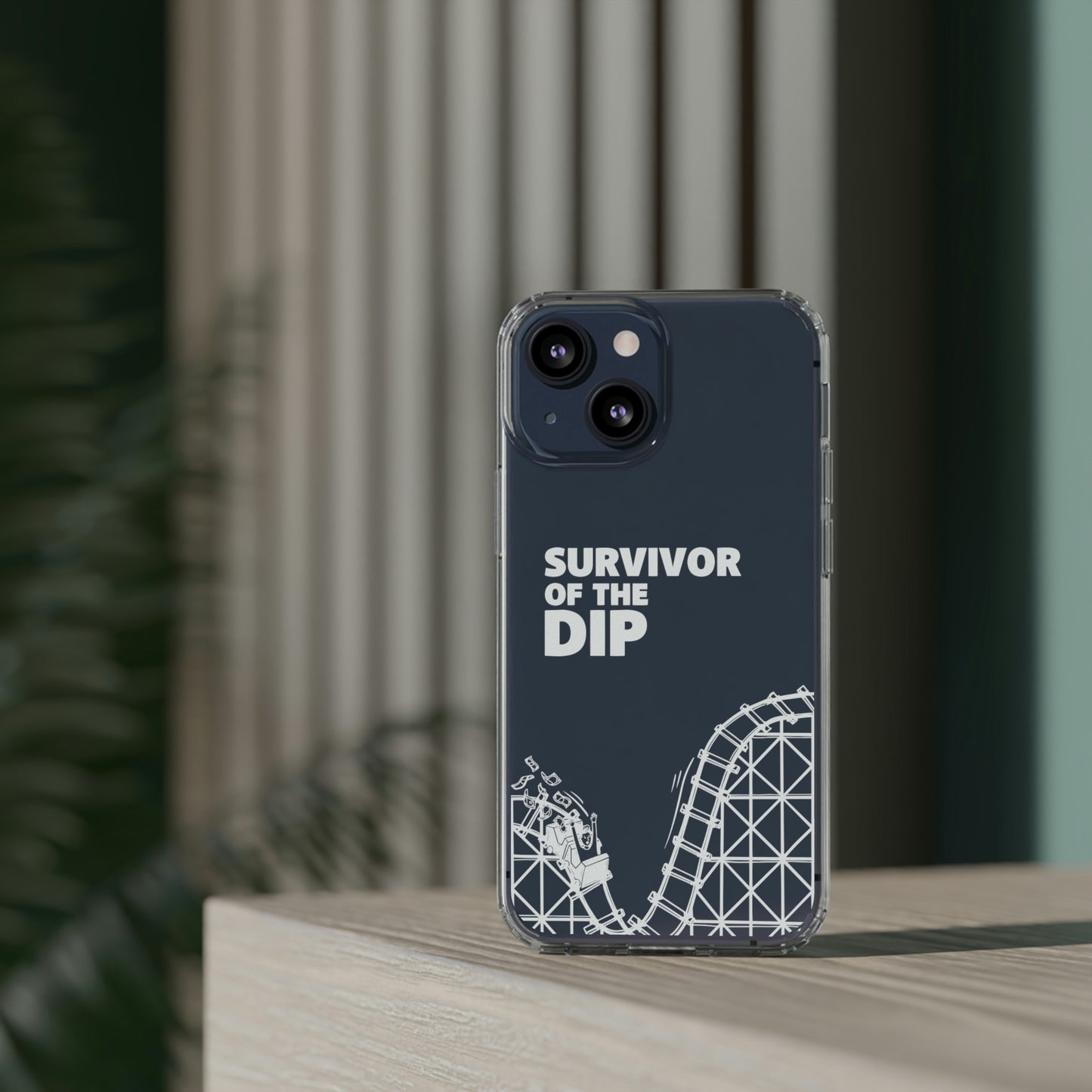 Survivor Of The Dip Clear Phone Case