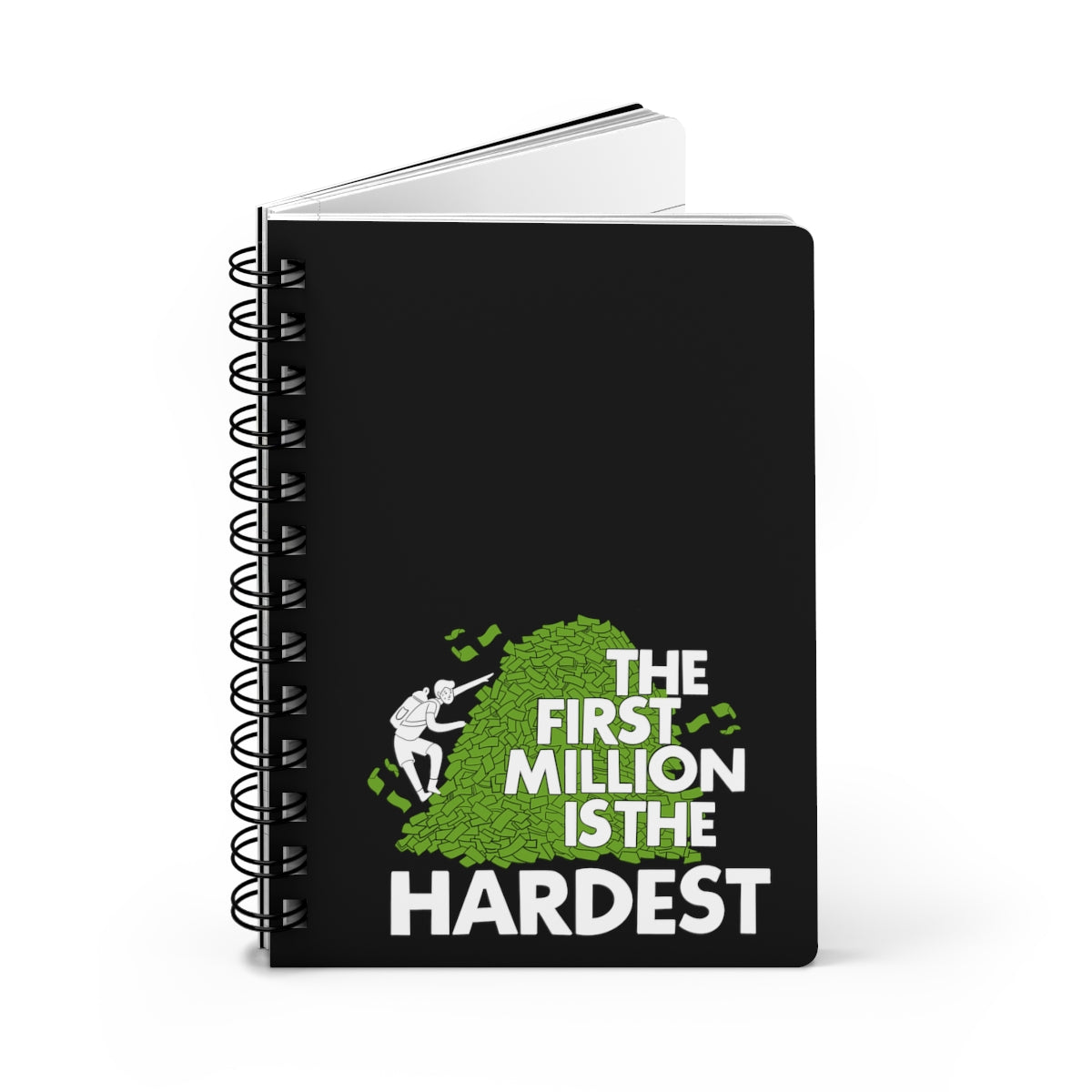 the first million is the hardest spiral journal for investing journaling trading and traders