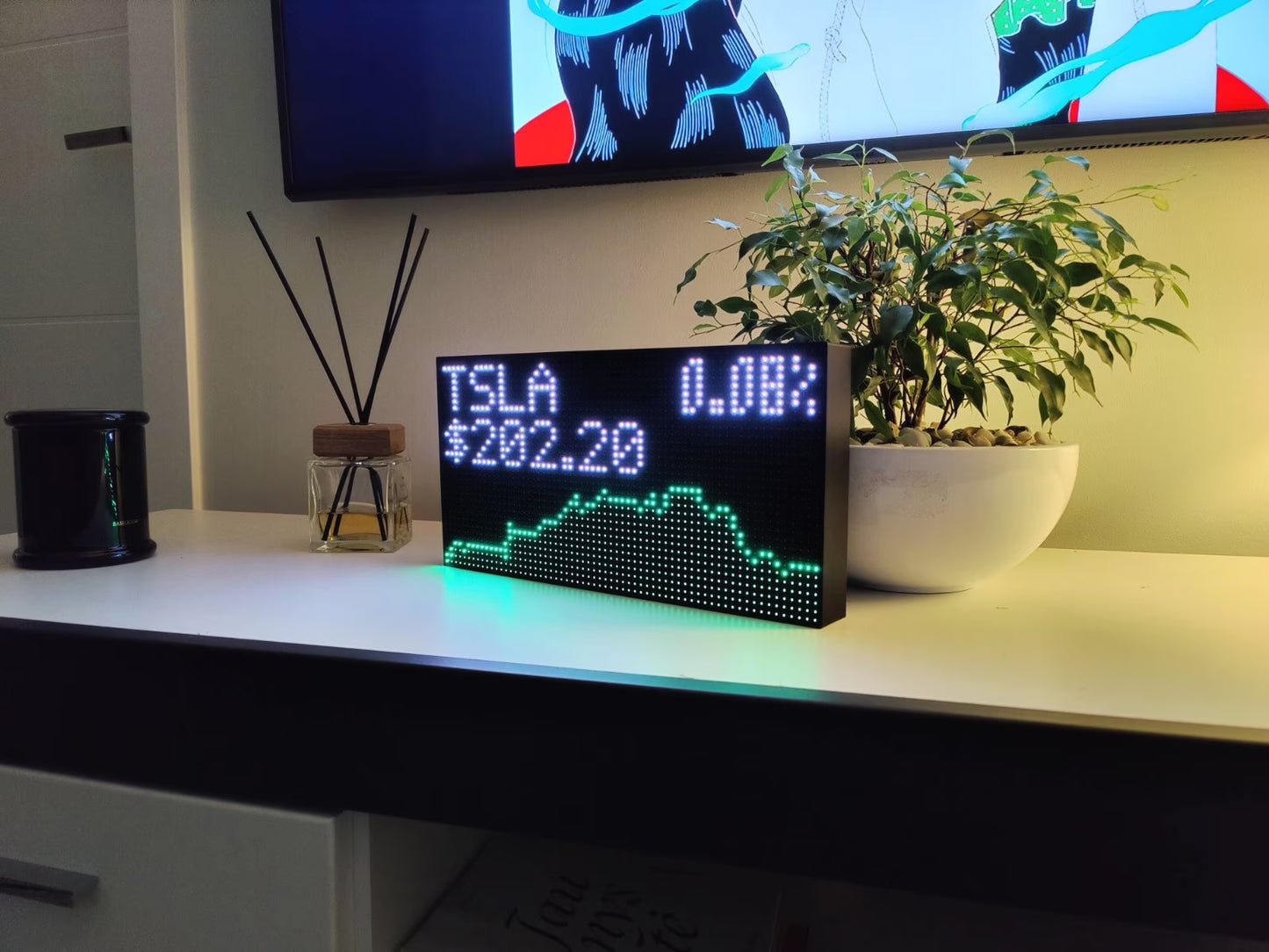 Ticker Live Price Wifi LED Display