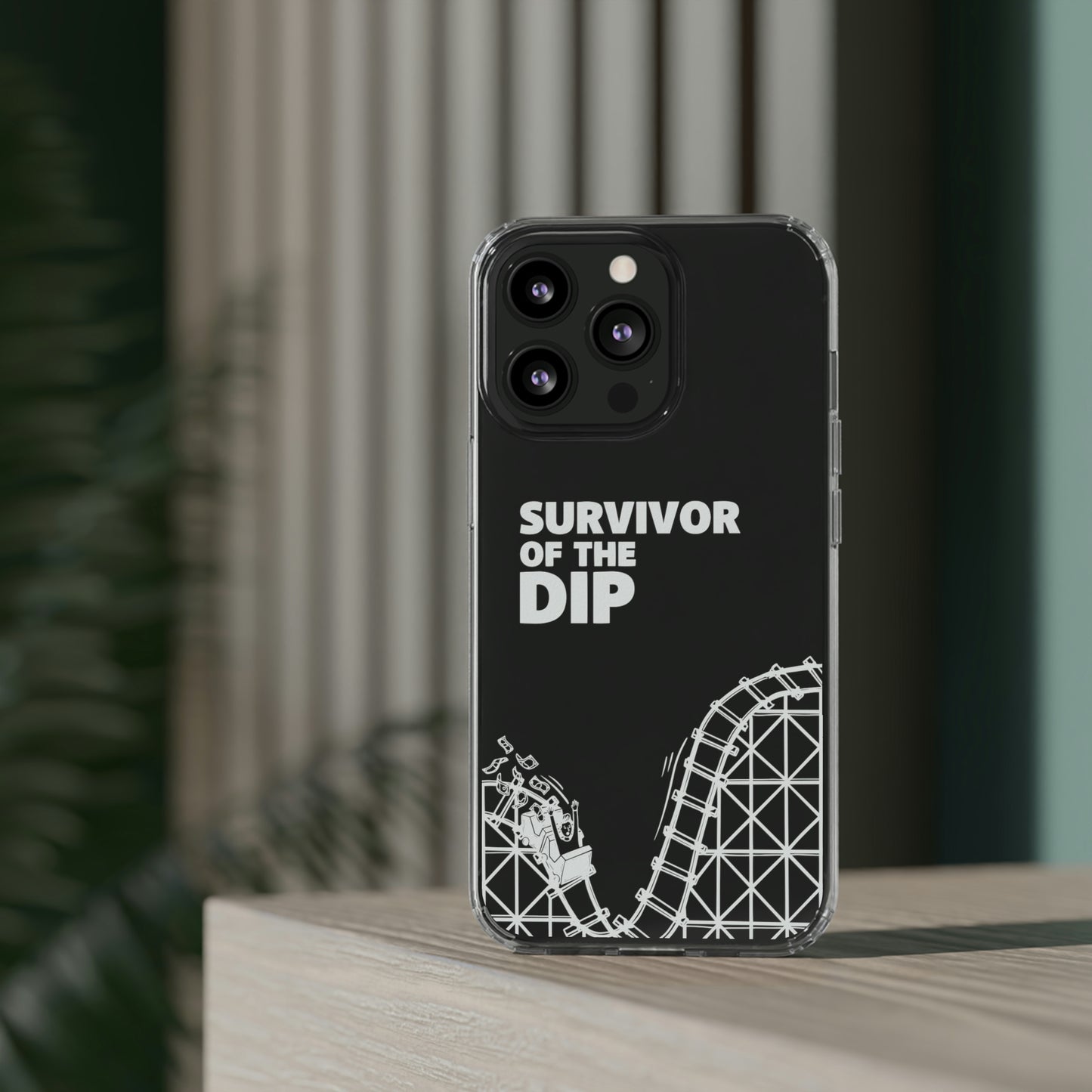 Survivor Of The Dip Clear Phone Case