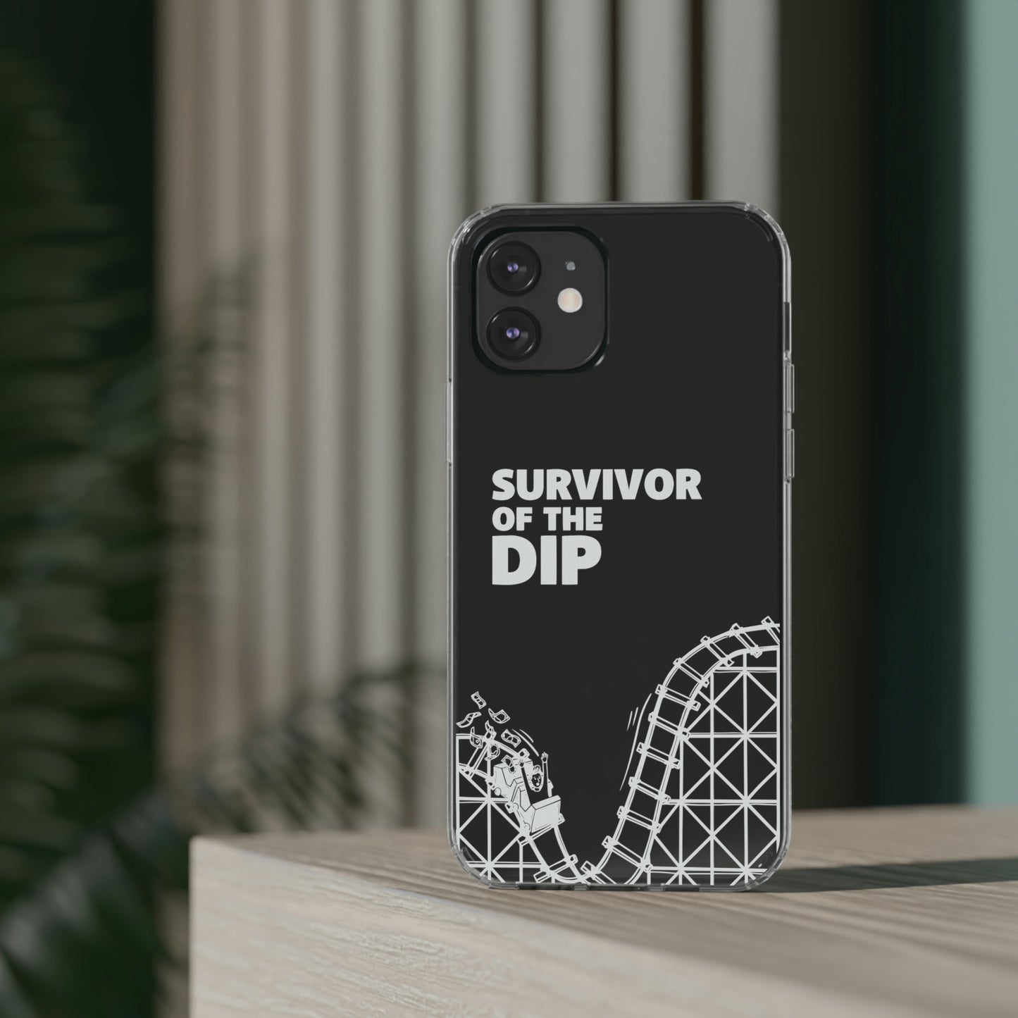 Survivor Of The Dip Clear Phone Case