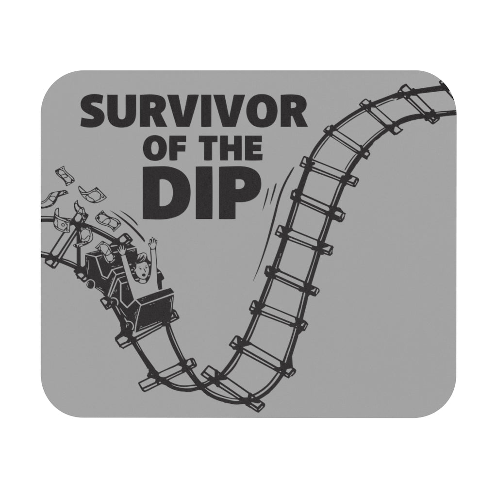 survivor of the dip white mouse pad, for traders, investing