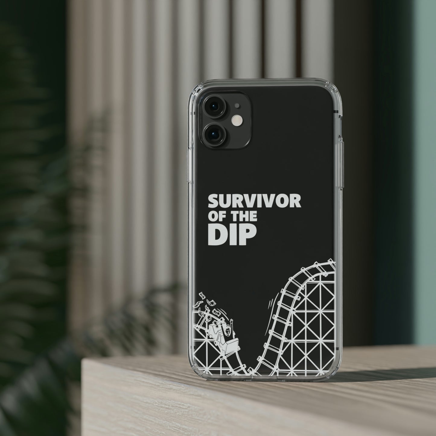 Survivor Of The Dip Clear Phone Case