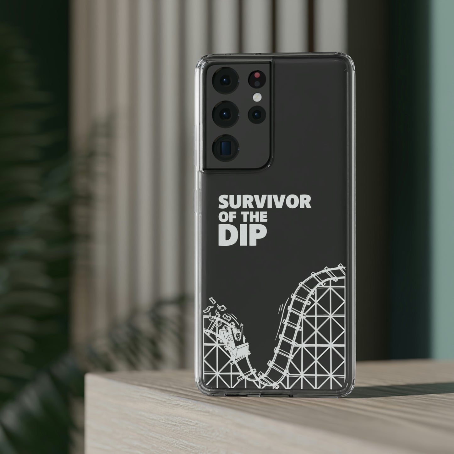 Survivor Of The Dip Clear Phone Case