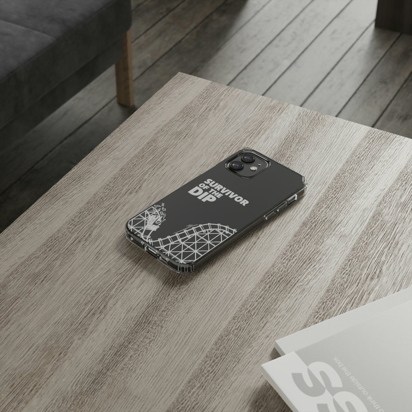 Survivor Of The Dip Clear Phone Case