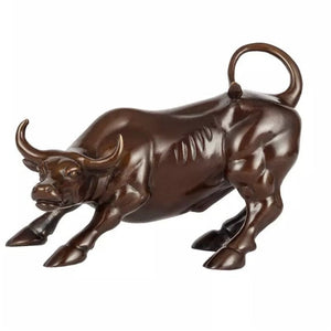 wall street gold bull figurine for traders