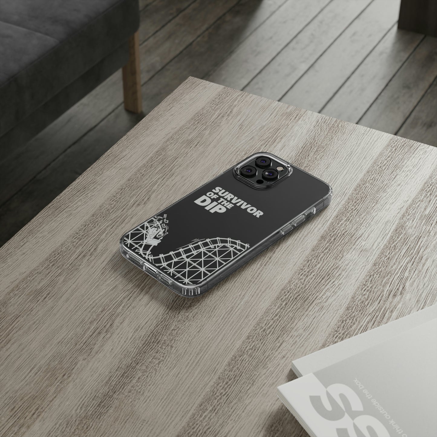 Survivor Of The Dip Clear Phone Case