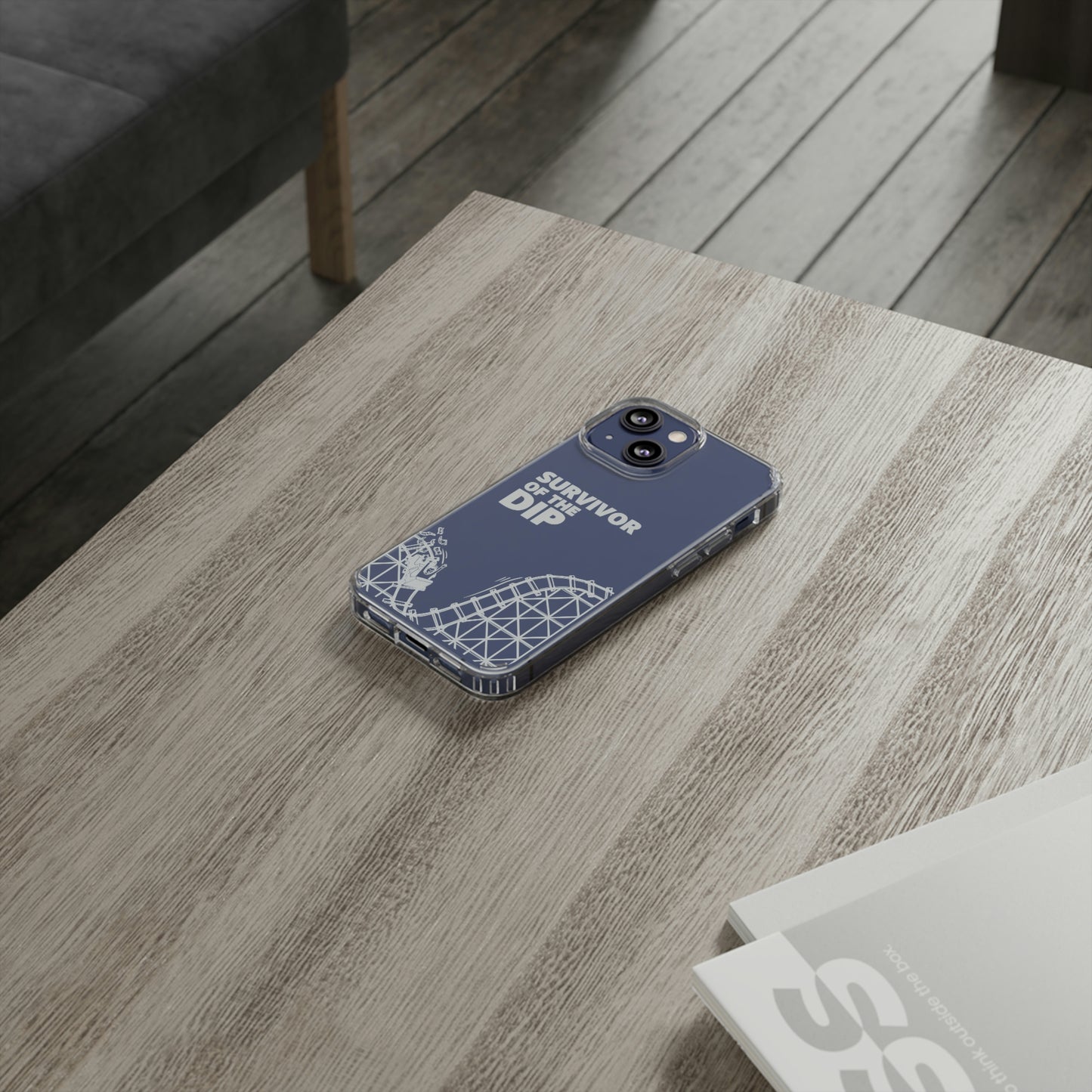 Survivor Of The Dip Clear Phone Case