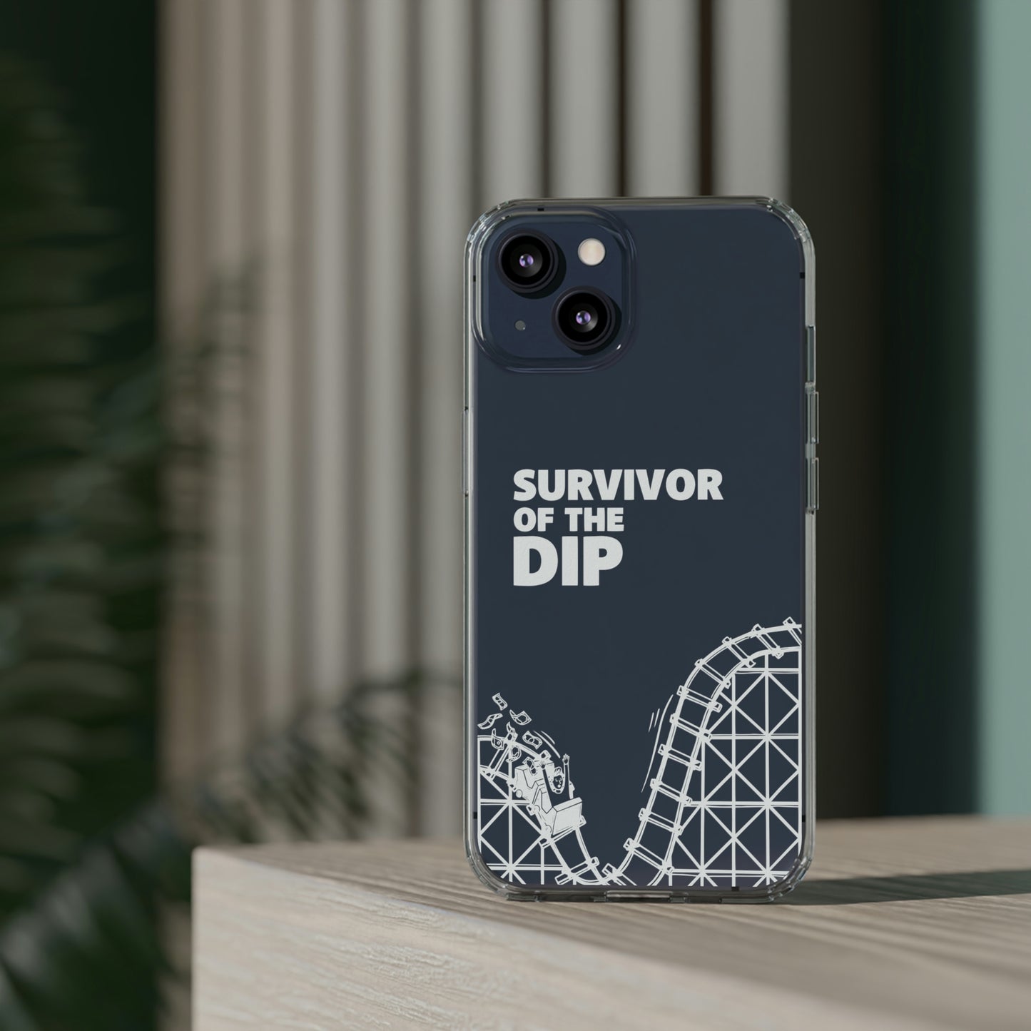 Survivor Of The Dip Clear Phone Case