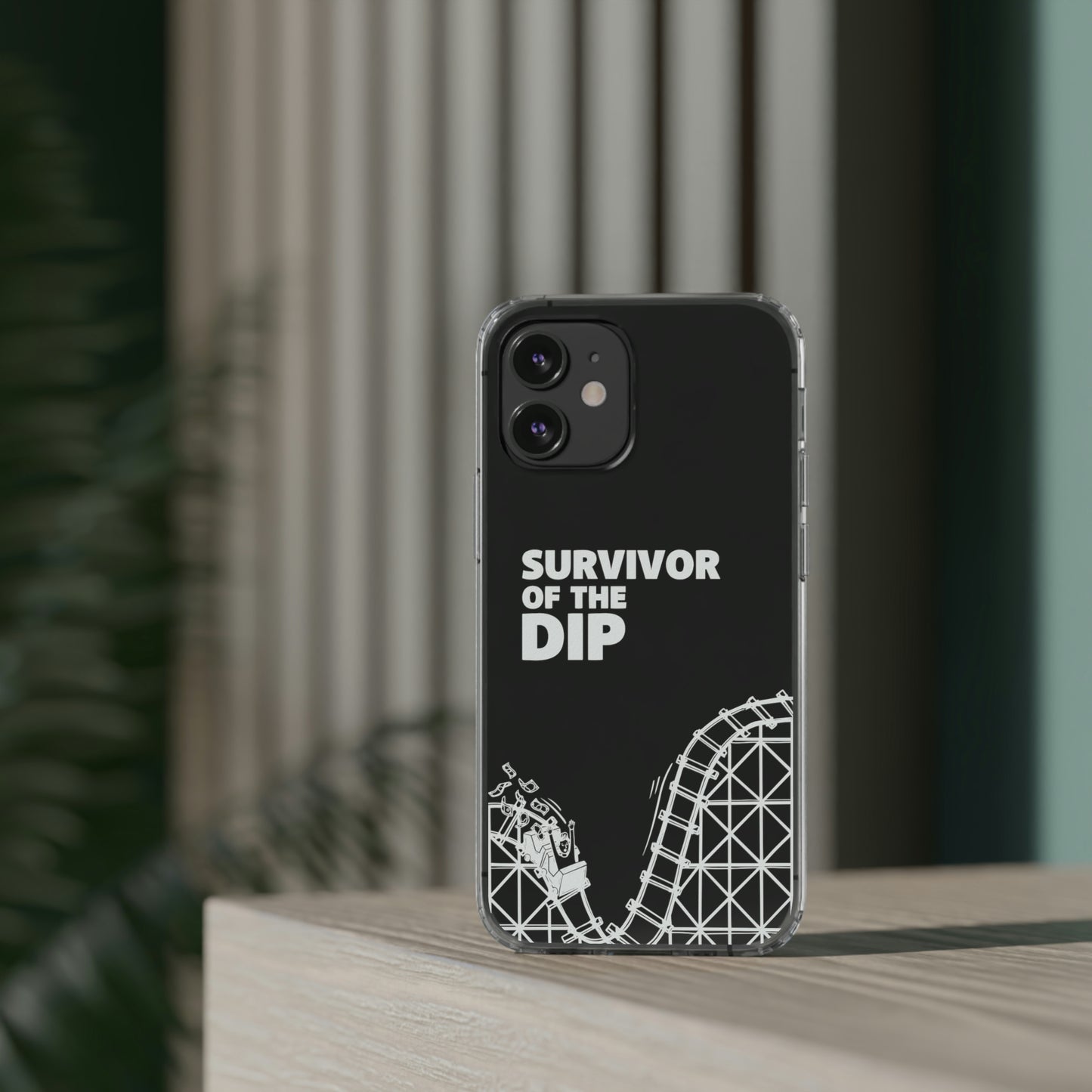 Survivor Of The Dip Clear Phone Case