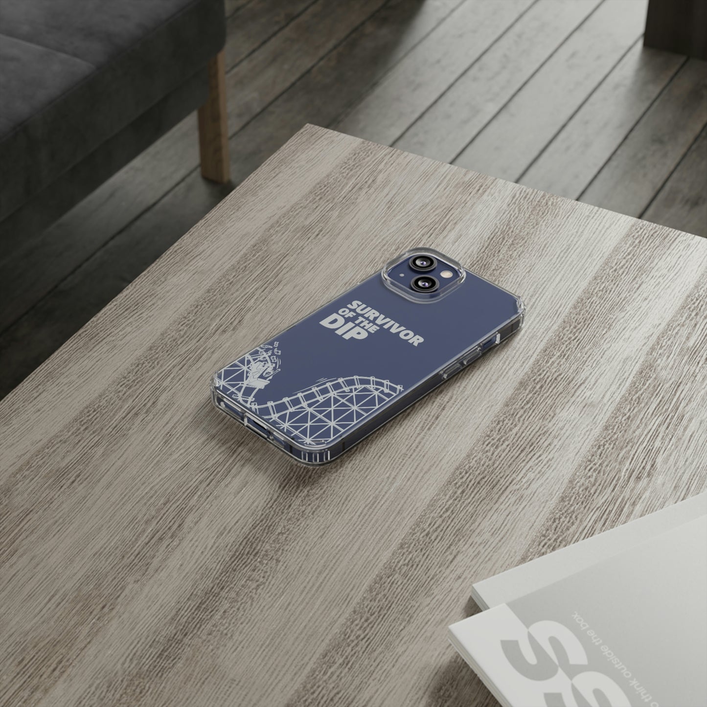 Survivor Of The Dip Clear Phone Case