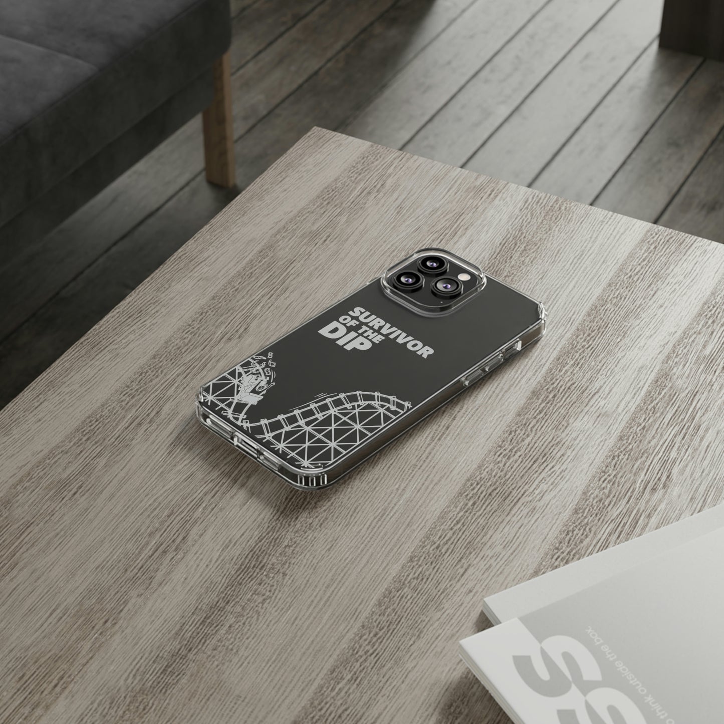 Survivor Of The Dip Clear Phone Case