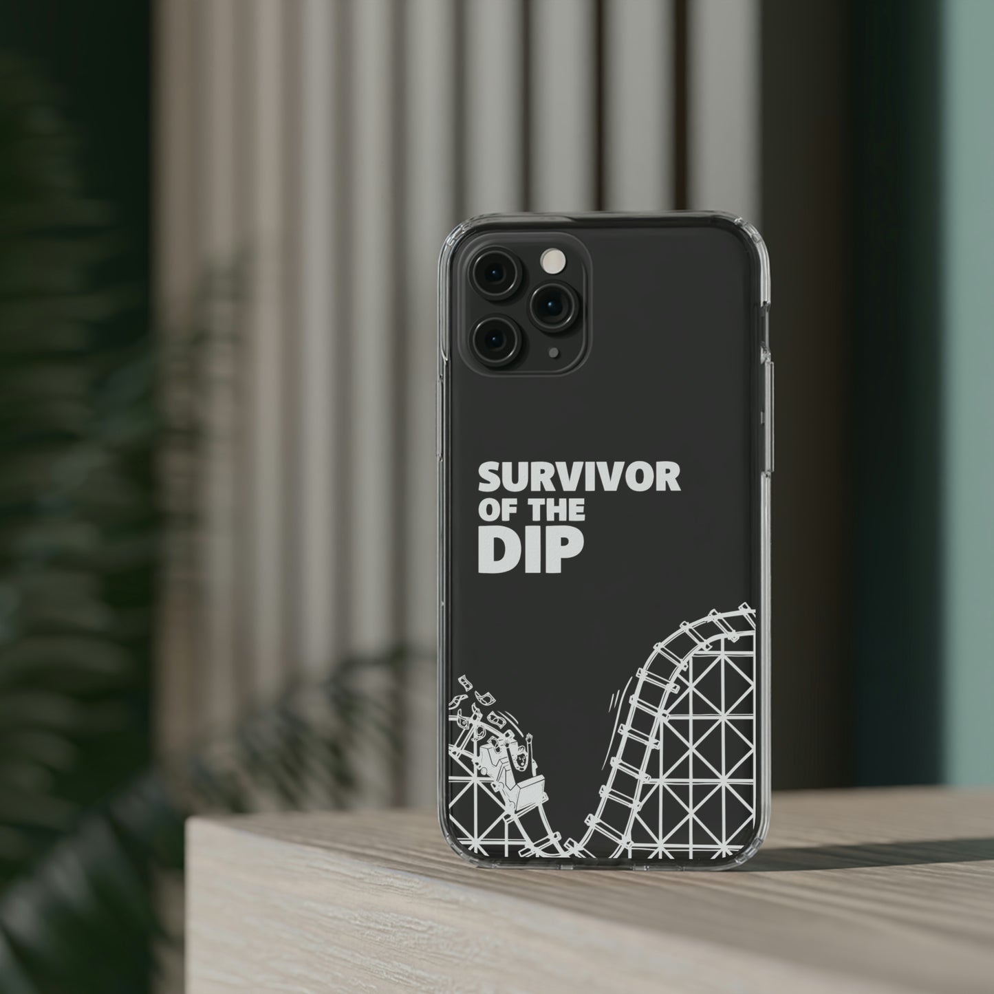 Survivor Of The Dip Clear Phone Case