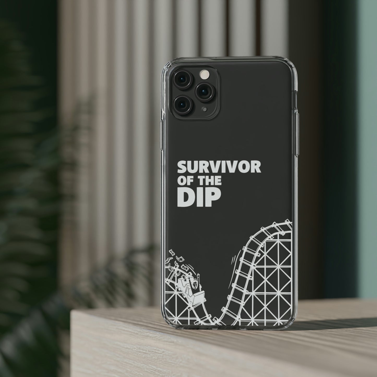 Survivor Of The Dip Clear Phone Case