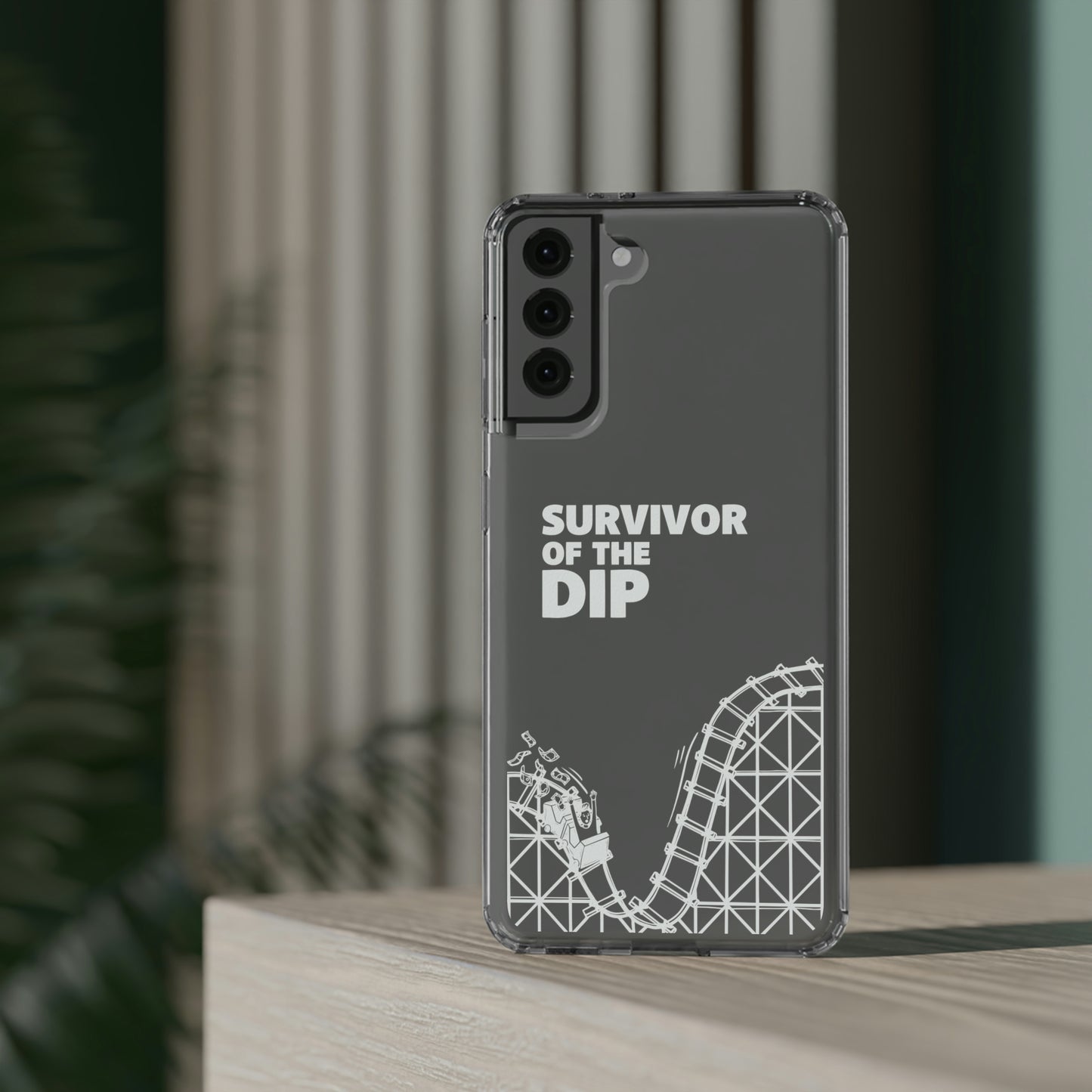 Survivor Of The Dip Clear Phone Case