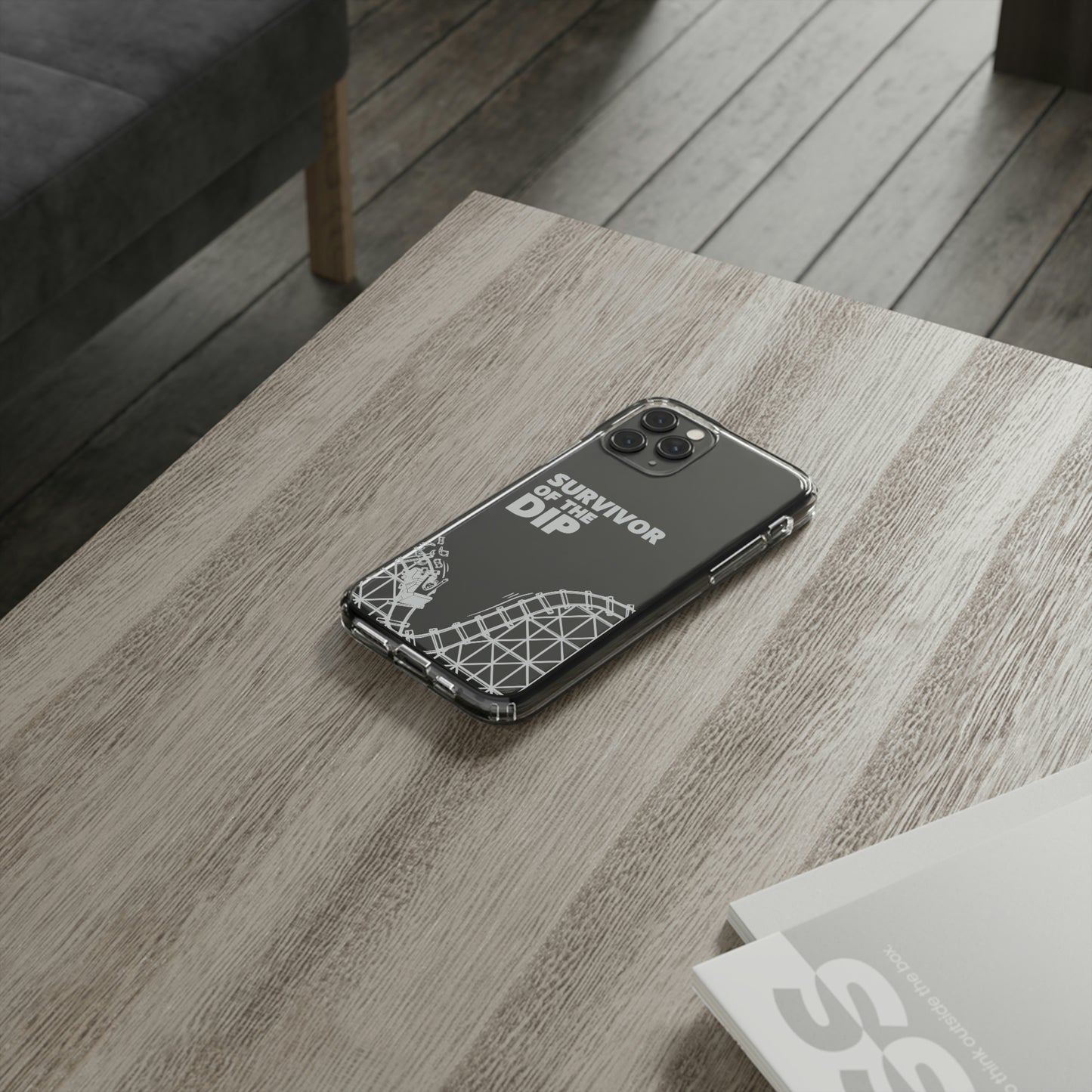 Survivor Of The Dip Clear Phone Case