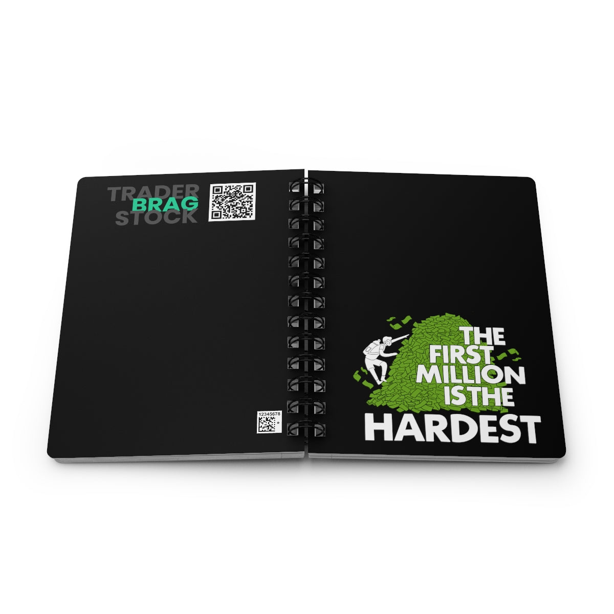 the first million is the hardest spiral journal for investing journaling trading and traders