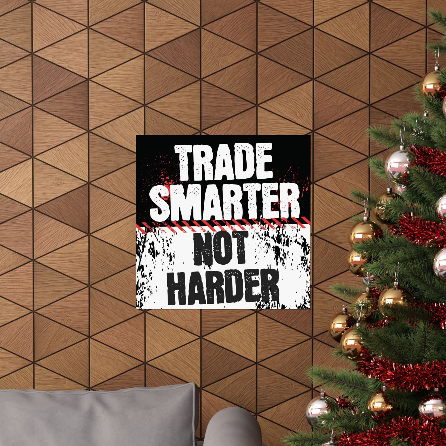 "Trade Smarter, Not Harder" Motivational Poster – Museum-Grade Fine Art