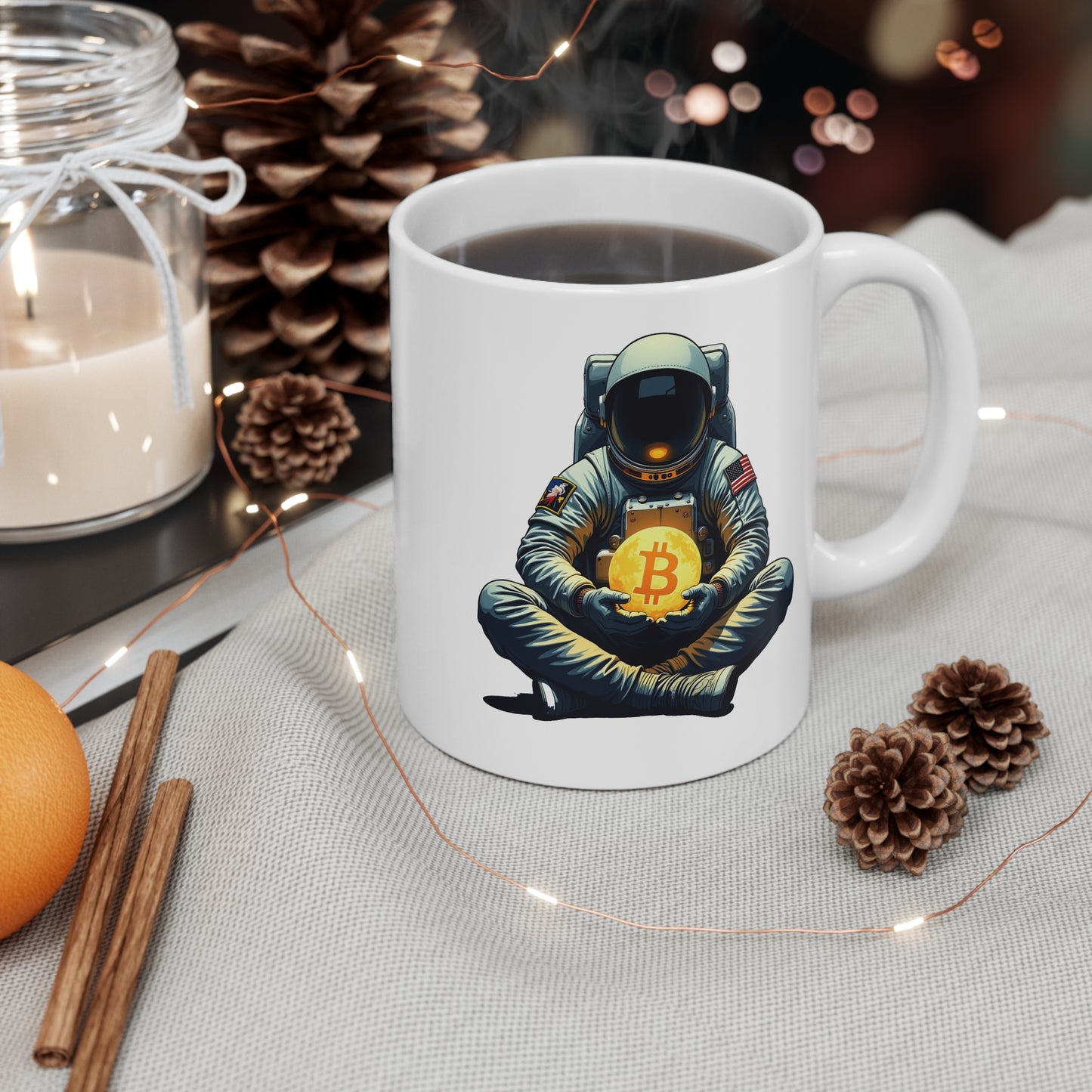 Crypto Astronaut: Bitcoin Explorer Mug