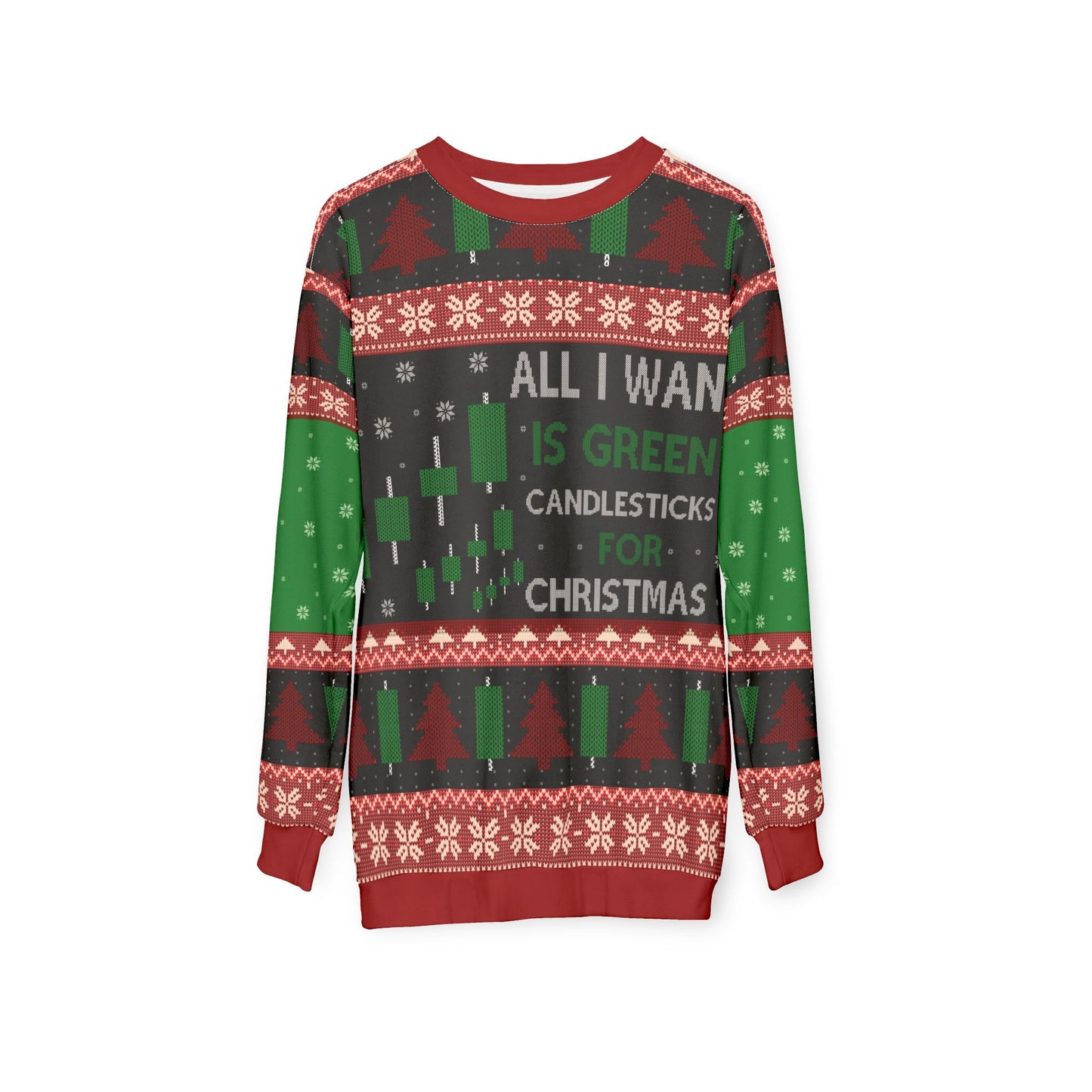 All I Want is Green Candlesticks for Christmas - Trader’s Ugly Sweater