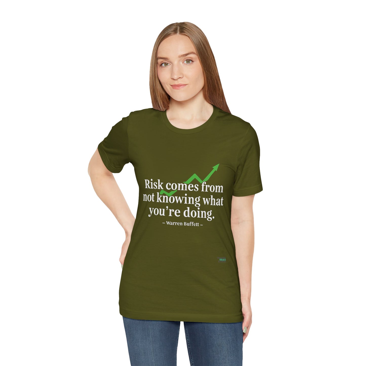 "Risk Comes From Not Knowing What You’re Doing" – W. Buffett Quote Design T-Shirt