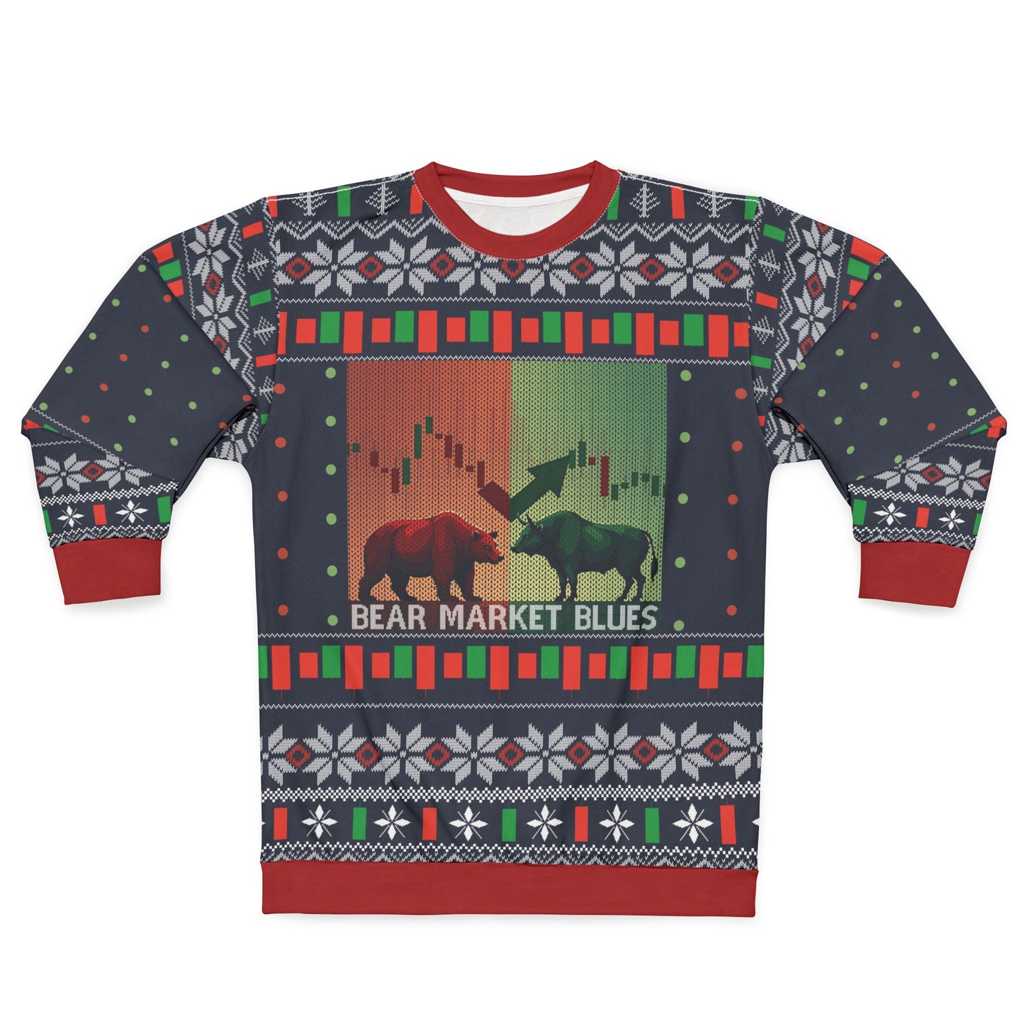 Bear Market Blues - Trader's Ugly Christmas Sweater