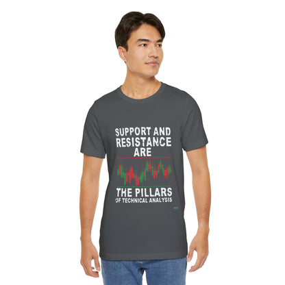 Support and Resistance: The Pillars of Technical Analysis T-Shirt