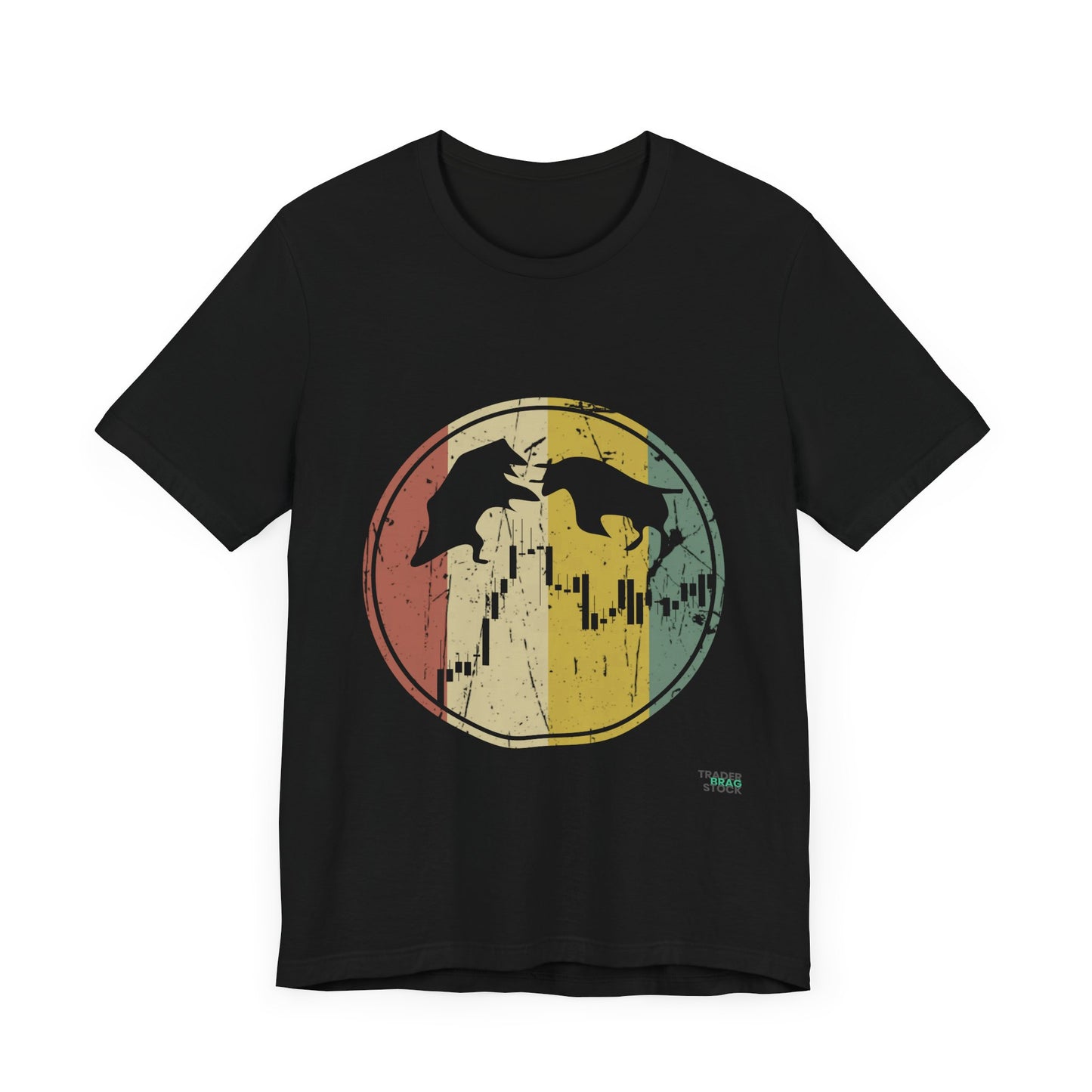 Bull vs Bear Retro Chart T-Shirt