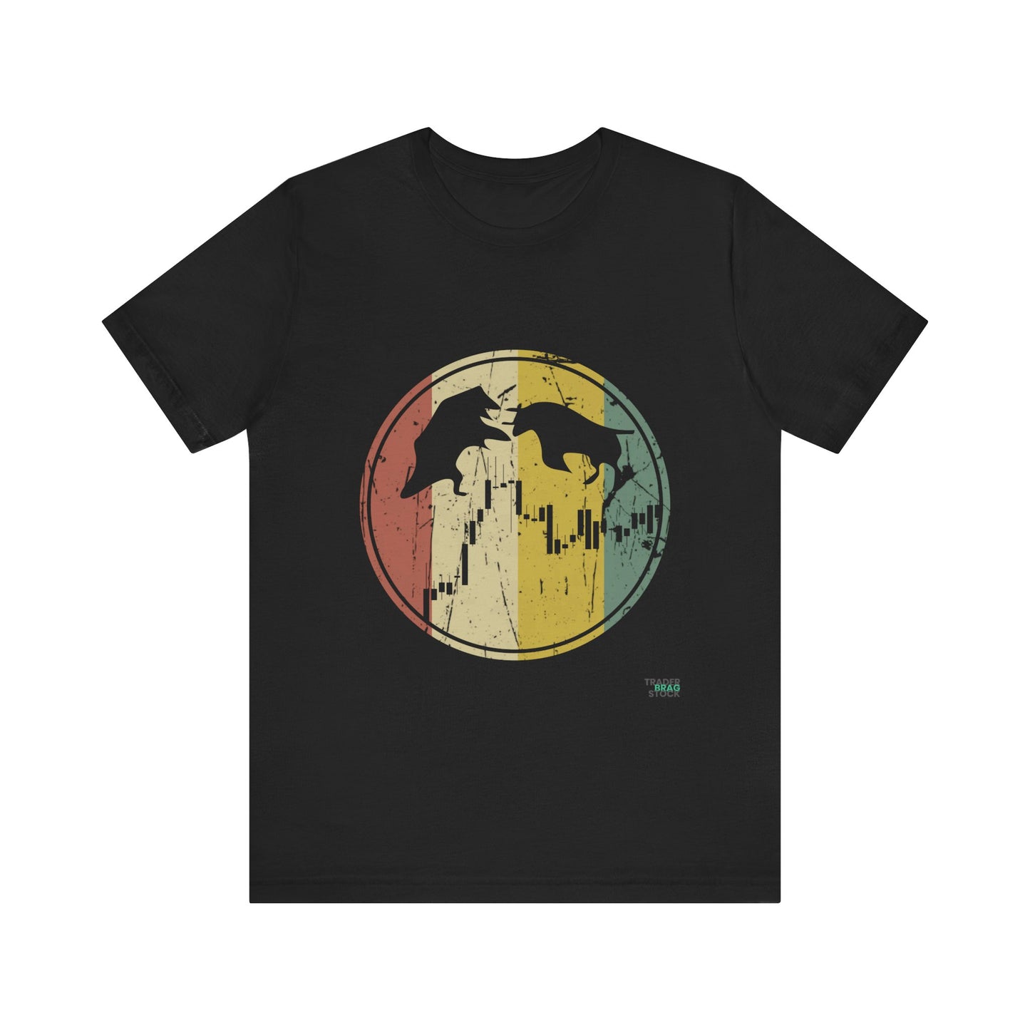 Bull vs Bear Retro Chart T-Shirt