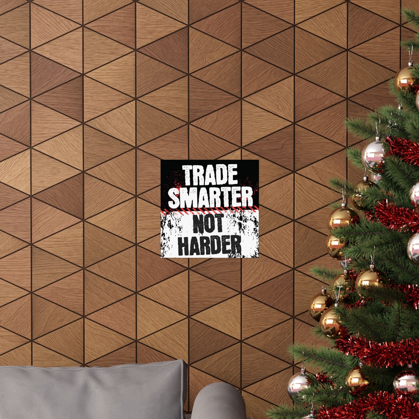 "Trade Smarter, Not Harder" Motivational Poster – Museum-Grade Fine Art