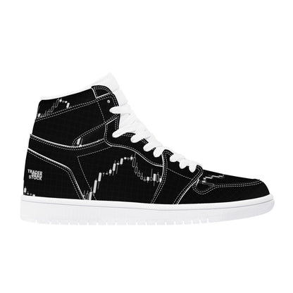 Trendsetter High-Top Sneakers - Black on Black