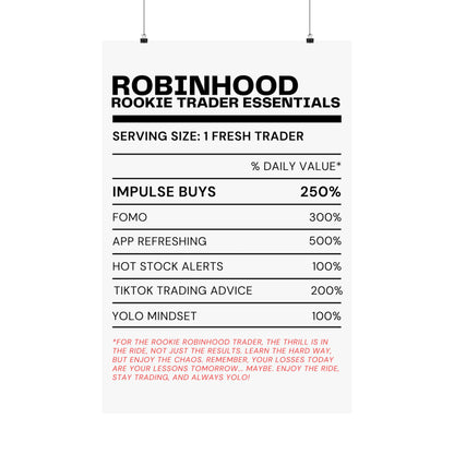 The Rookie Trader's Essentials Poster