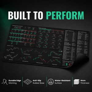 Universal Stocks Trader's Premium Desk Mat — design detail