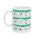 Tasse à motifs de chandeliers