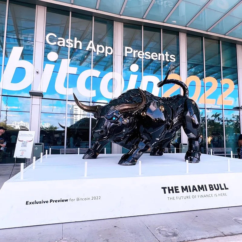 "The Miami Bull" - Miami's Crypto Bull Sculpture