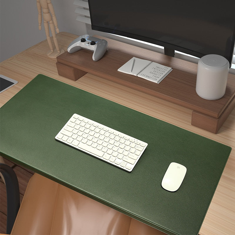 Leather Desk Mat with Folding Wrist Guard