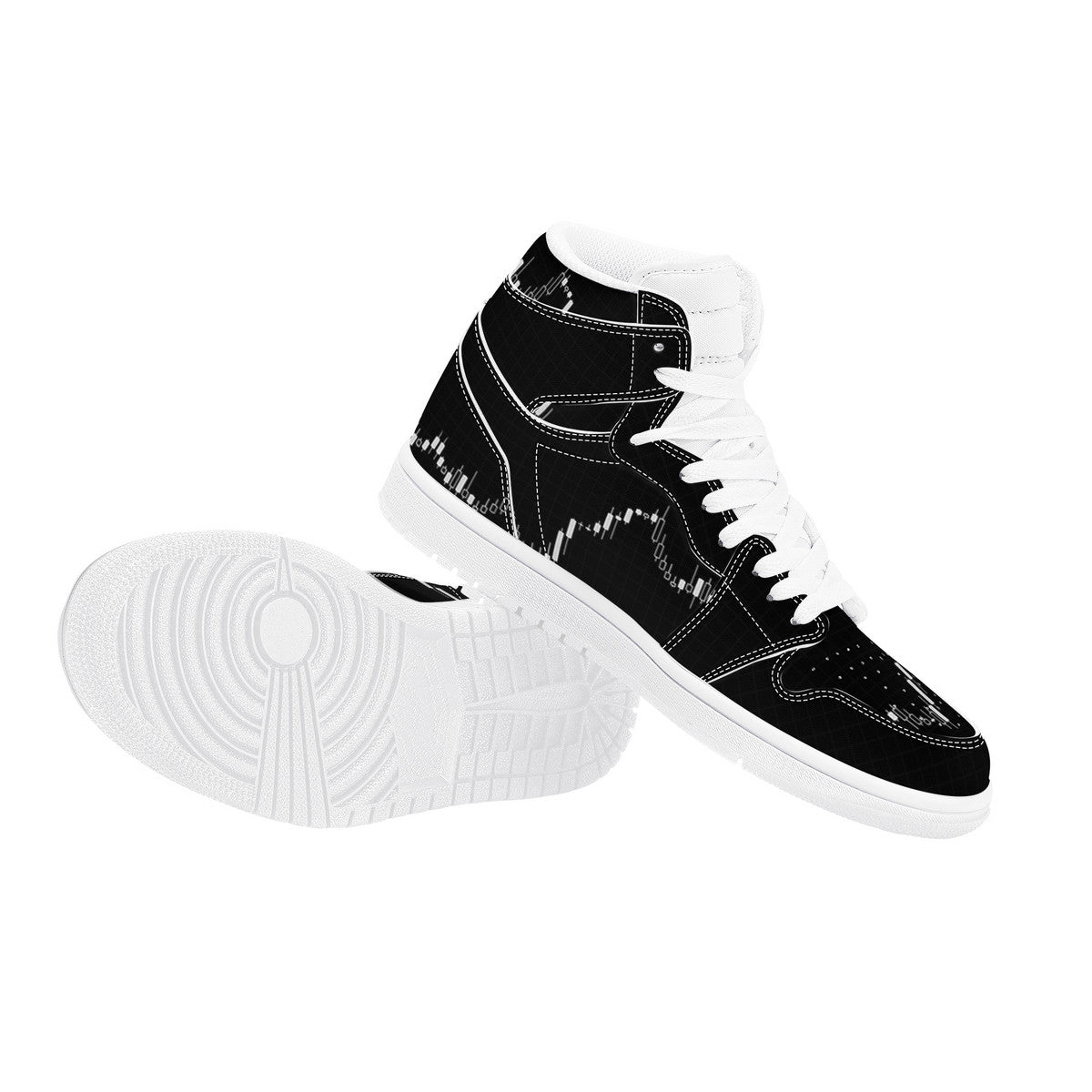 Trendsetter High-Top Sneakers - Black on Black