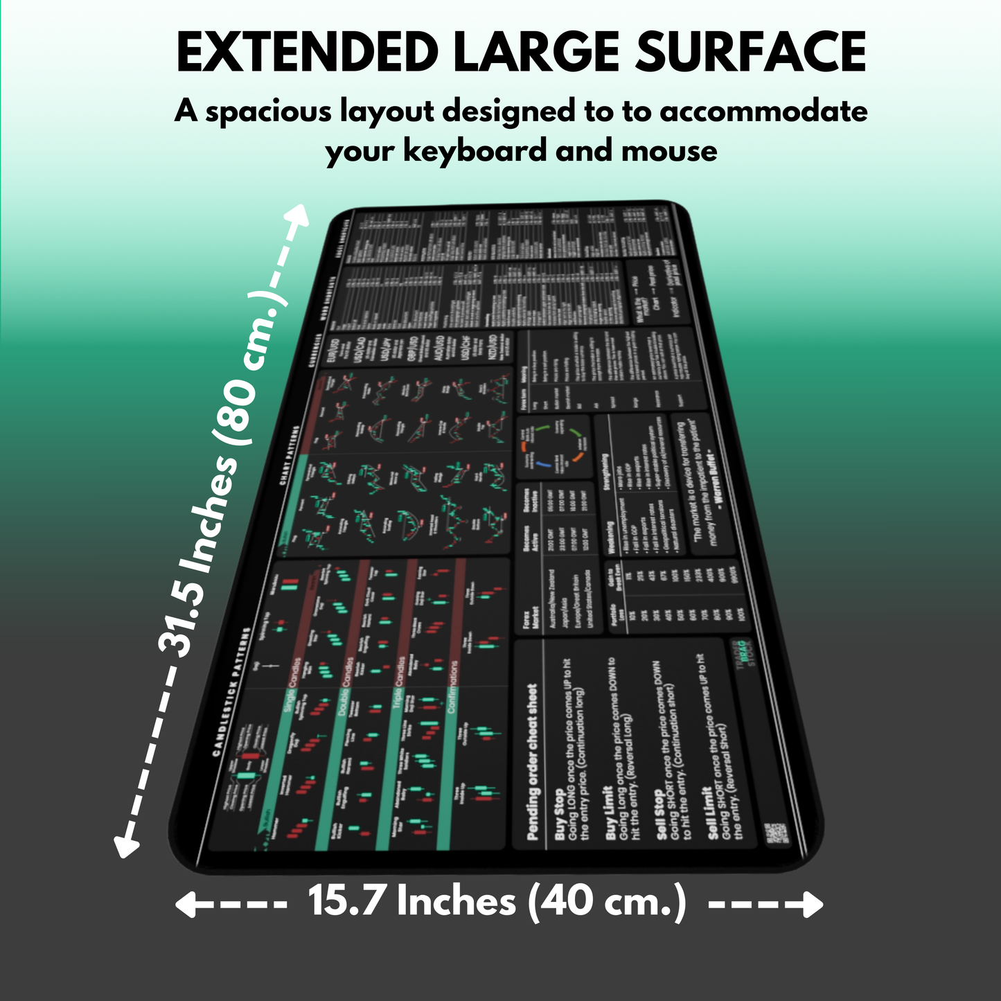 Sous-main de qualité supérieure du commerçant