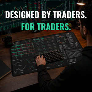 Forex and General Trader's Premium Desk Mat — design detail