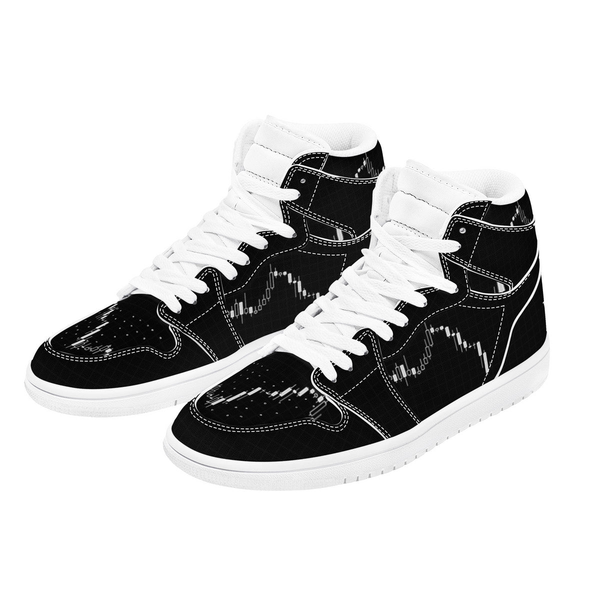 Trendsetter High-Top Sneakers - Black on Black